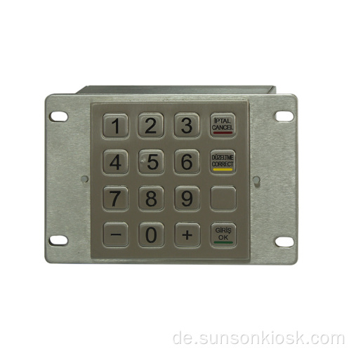 PCI 3DES-verschlüsseltes PIN-Pad für Zahlungskioske